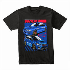 Subaru WRX STI Evolution T-Shirt – Rally Icon Then & Now Tee
