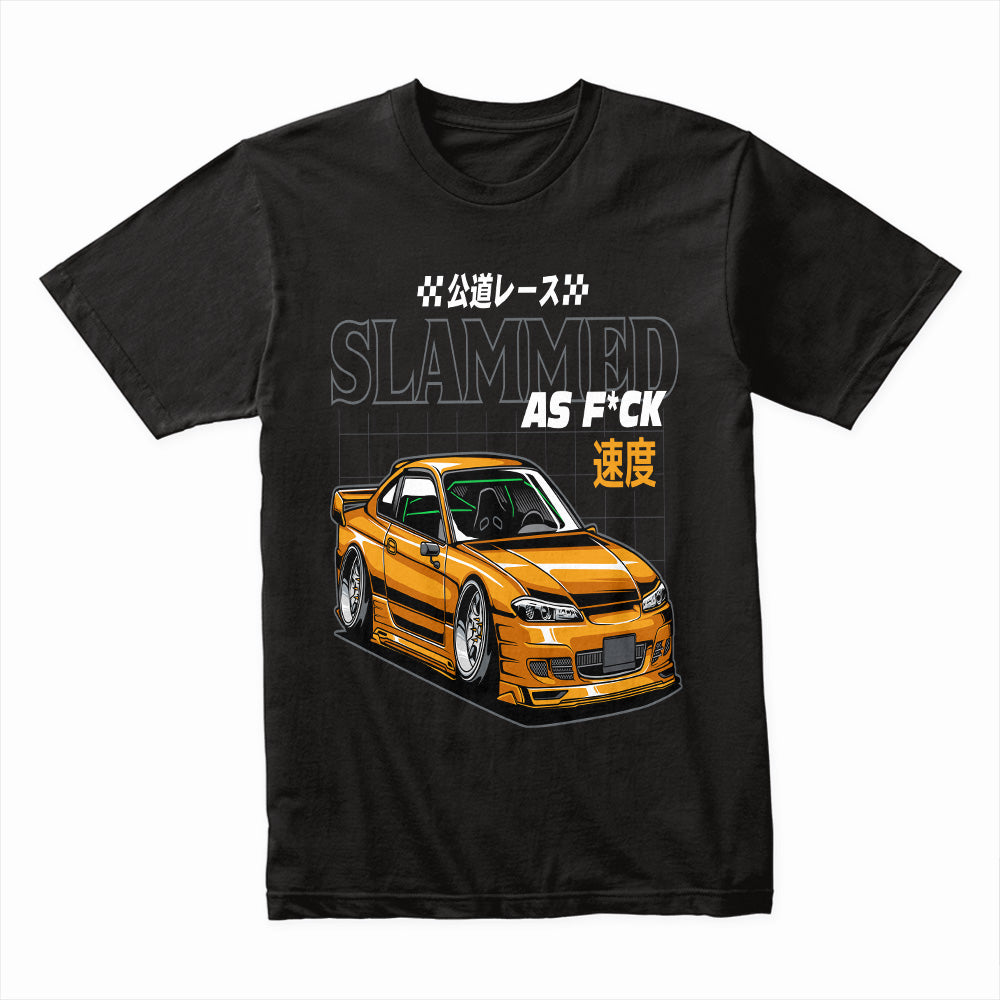 Slammed AF S15 T-Shirt – JDM Street Racer Stance Edition Tee
