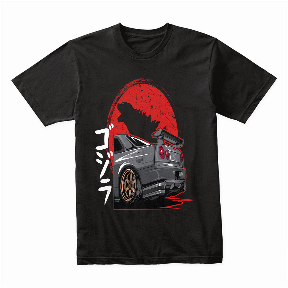 Godzilla R34 Skyline T-Shirt – JDM King of the Streets Tee