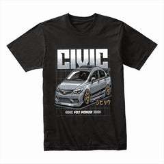Civic FD2 Power T-Shirt – JDM Street Performance King Tee