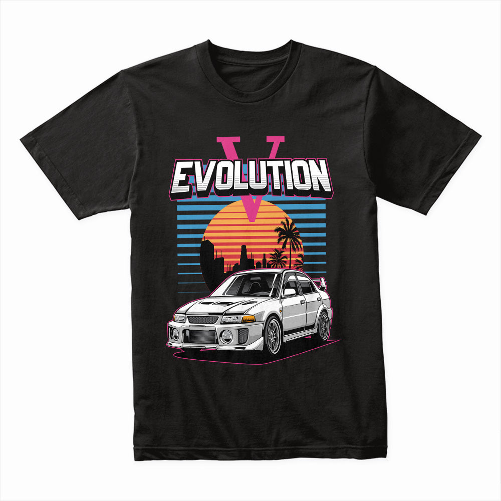 Evolution V JDM Retro Sunset T-Shirt