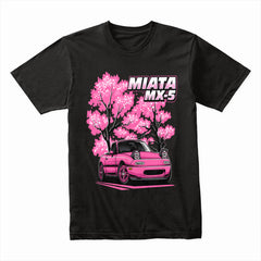 Miata MX-5 Sakura Blossom T-Shirt – JDM Roadster Spring Edition