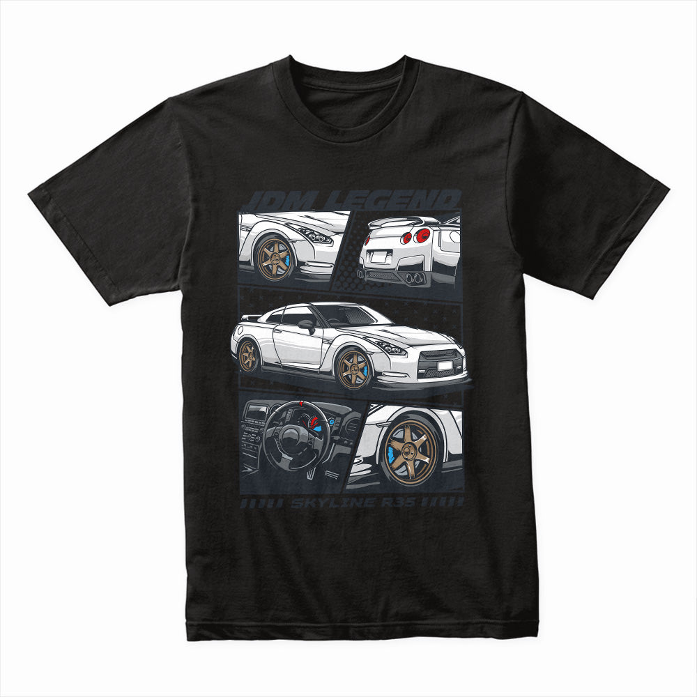 JDM Legend Skyline R35 T-Shirt – Godzilla Performance Edition