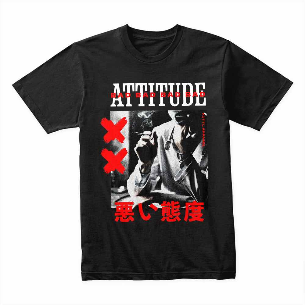Bad Attitude - Rebellious Noir Street Tee