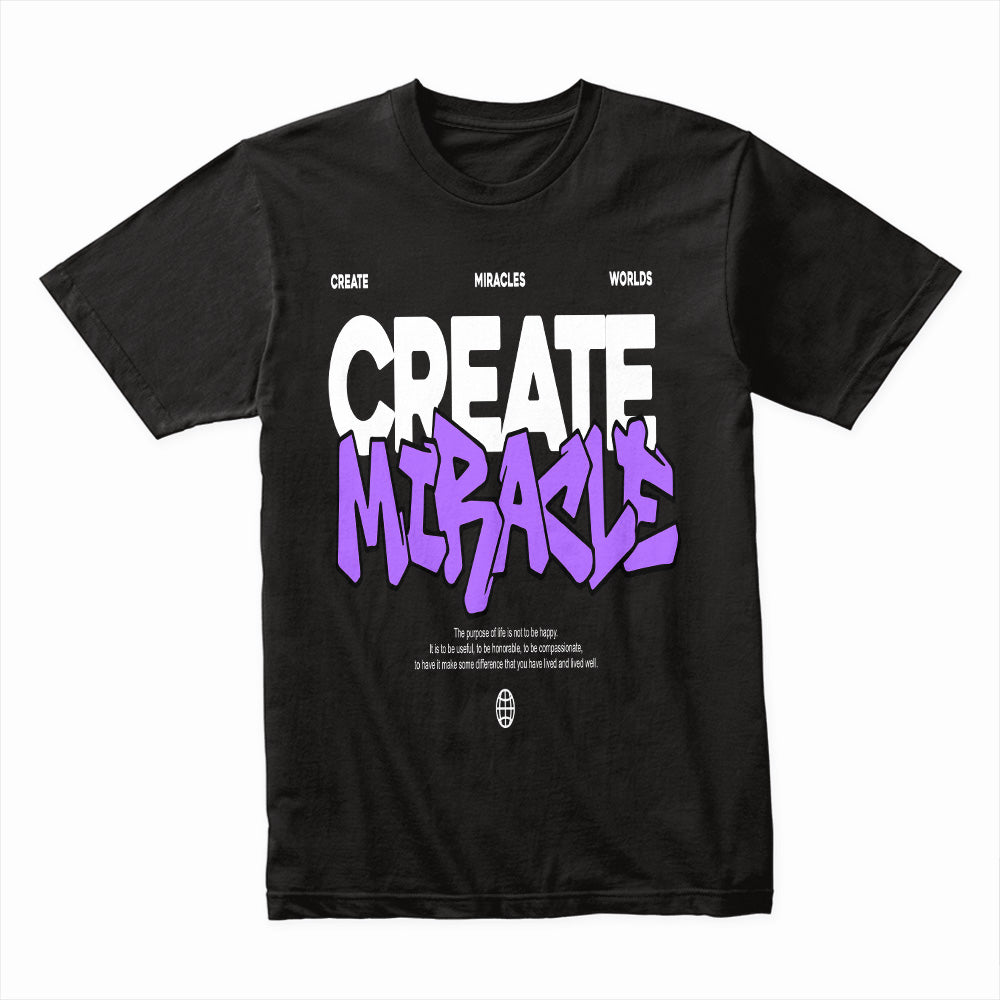 Create Miracles: Bold Vision Streetwear Tee