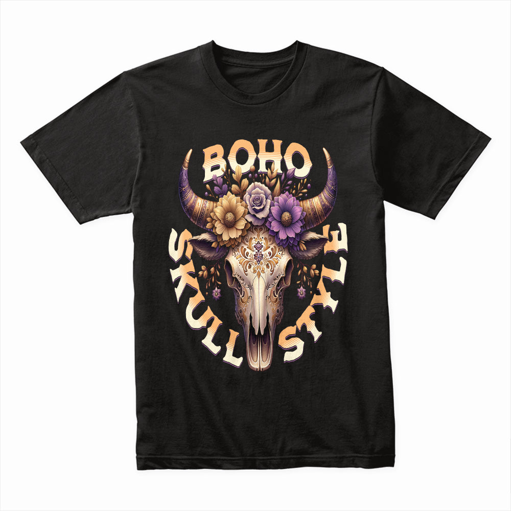 Boho Skull Charm – Western Spirit Tee