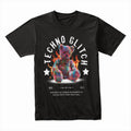 Techno Glitch: Pixel Burn Teddy Tee