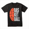 Split Court: Minimalist Basketball Passion Tee