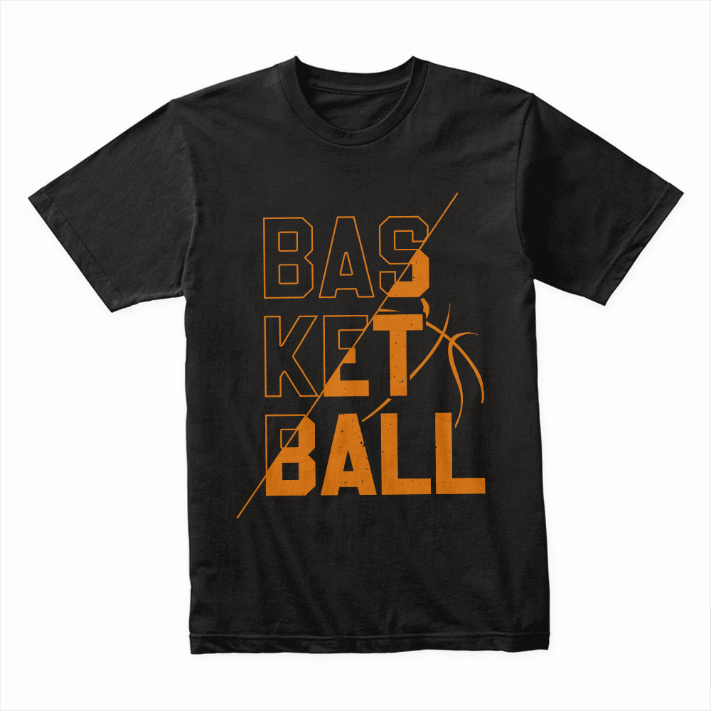 Diagonal Court: Split Basketball Passion Tee