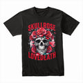 Crimson Bloom – SkullRose LoveDeath Tee