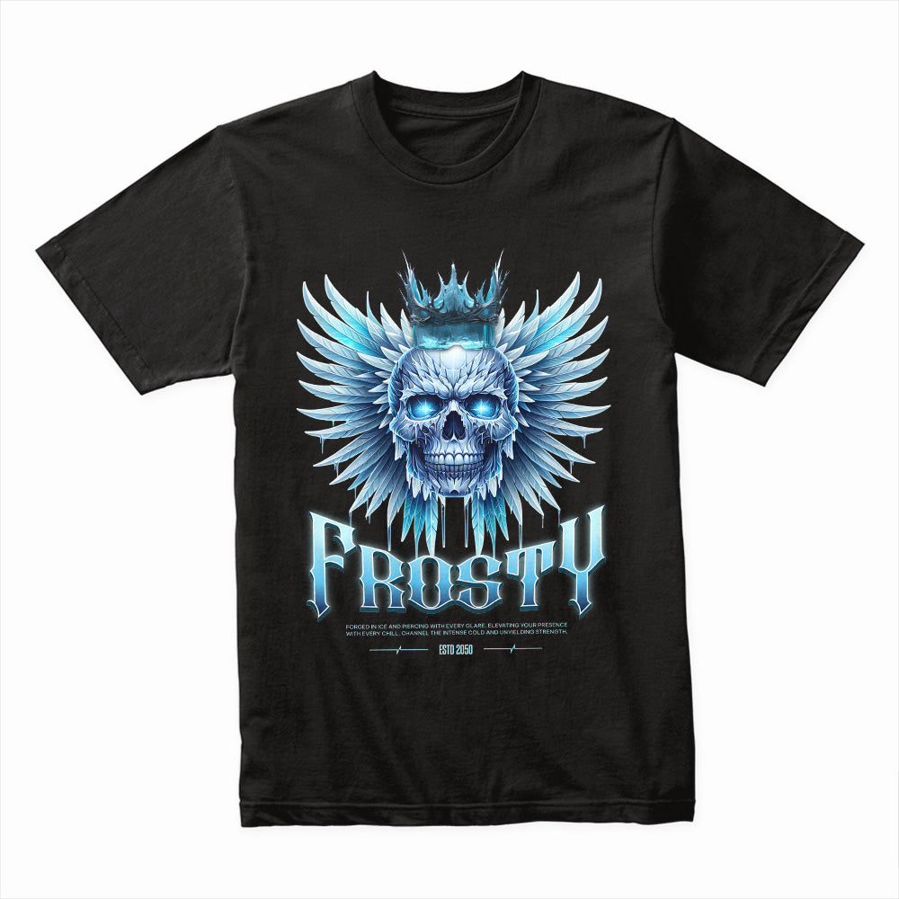 Iceborne Reign – Frosty Skull King Tee