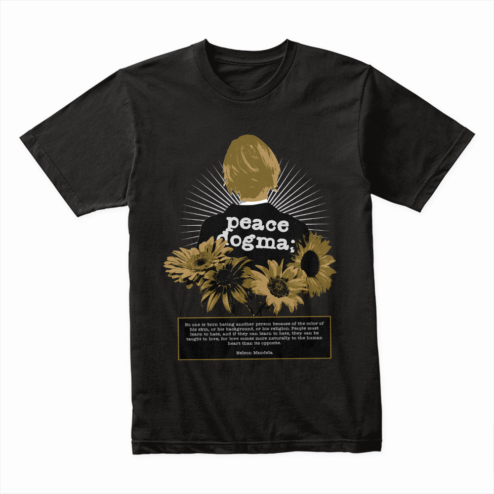Peace Dogma: Bloom Beyond Hate Tee  Description: