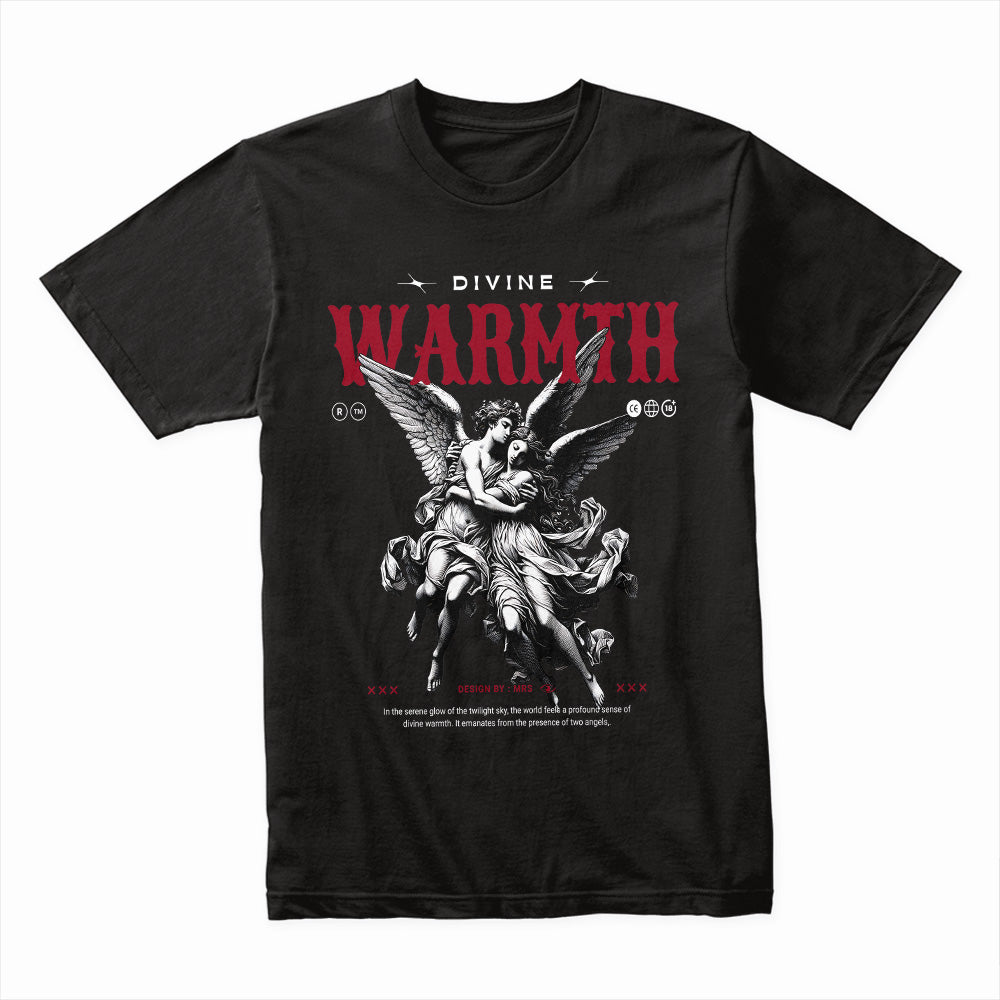 Divine Warmth: Angelic Embrace Graphic Tee