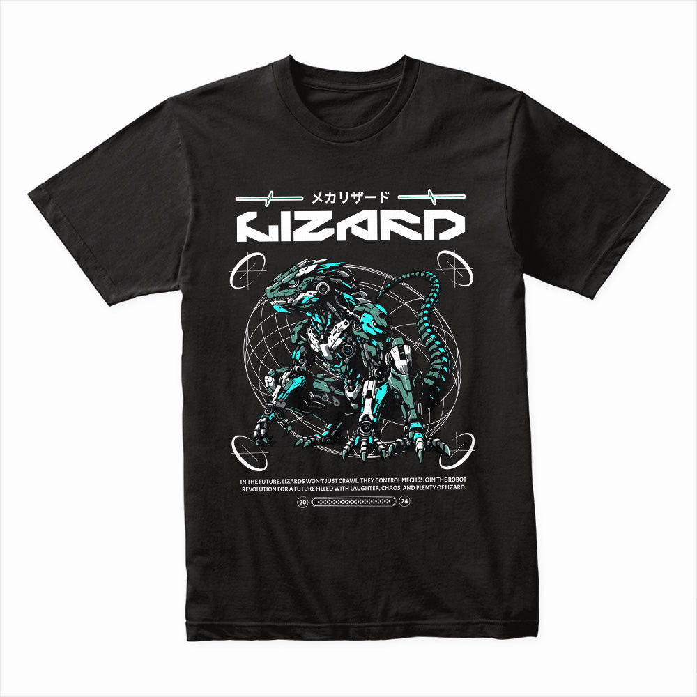 Mecha Lizard: Neon Evolution Tee