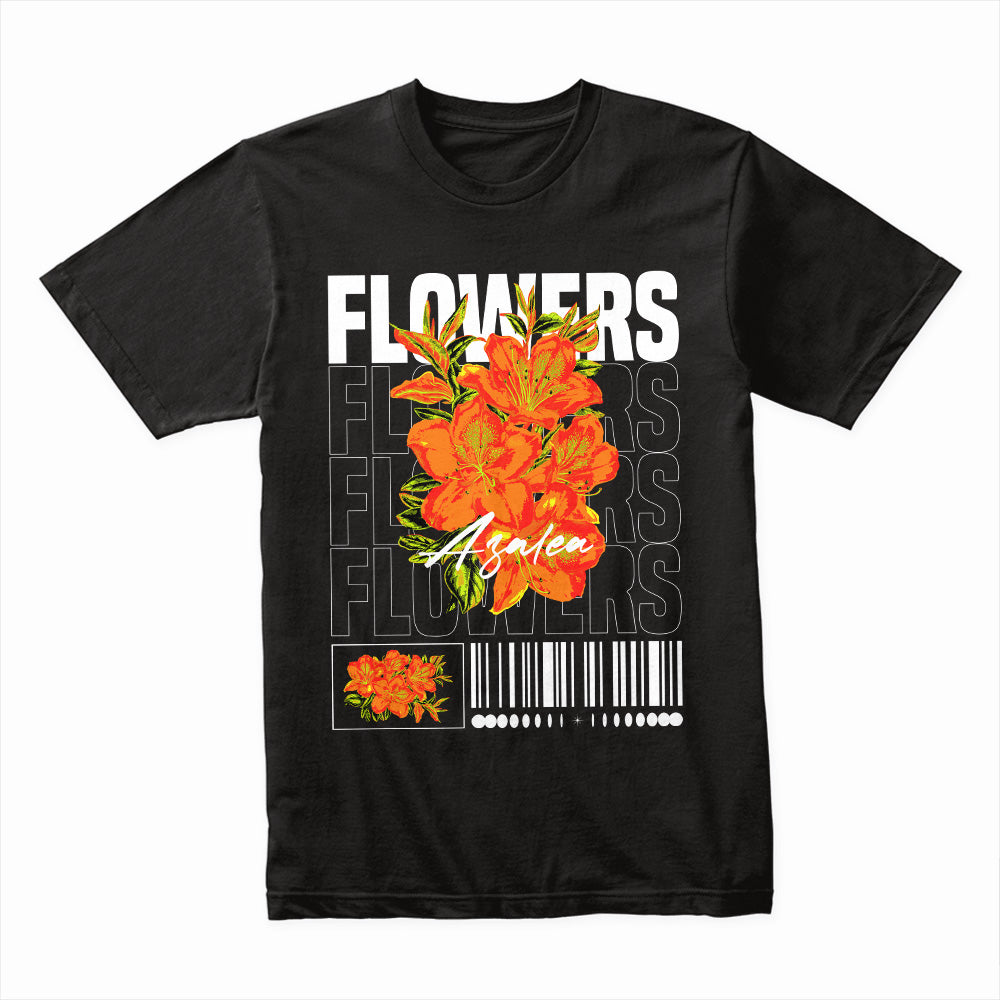 Urban Bloom: Azalea Barcode Tee