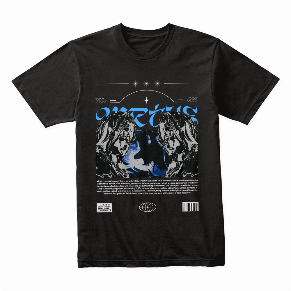 Virtue Flames: Dual Spirit Reflection Tee