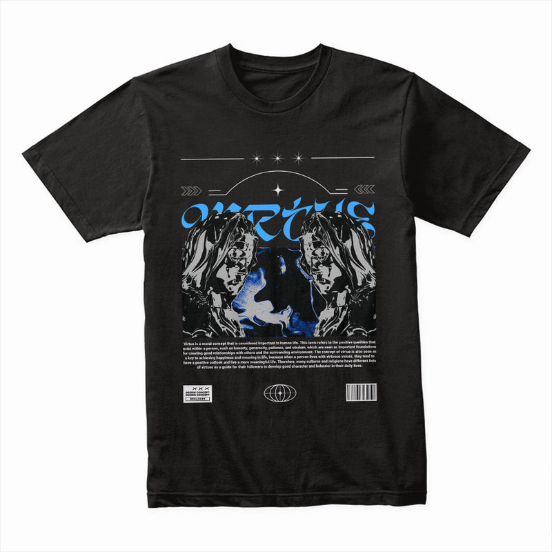 Virtue Mirror - Abstract Spiritual Streetwear Tee