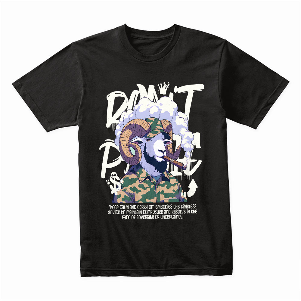 Smoke King: Don’t Panic Goat Tee