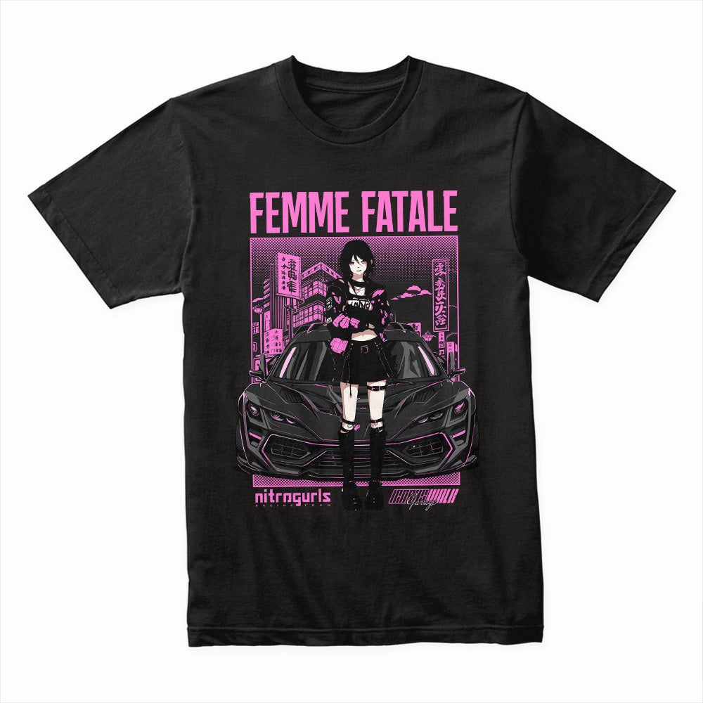 Neo Noir Racer: Femme Fatale Nitro Tee