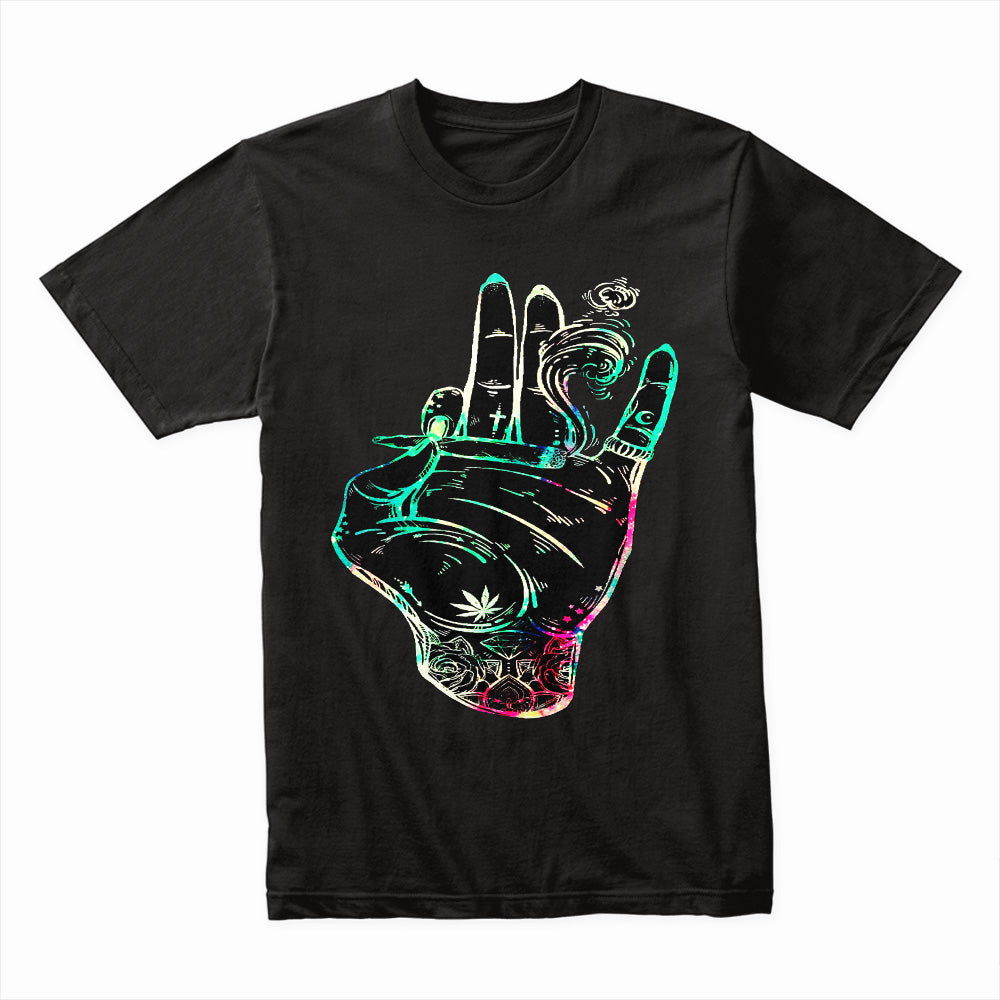 Neon Ritual – Sacred Smoke Hand Tee