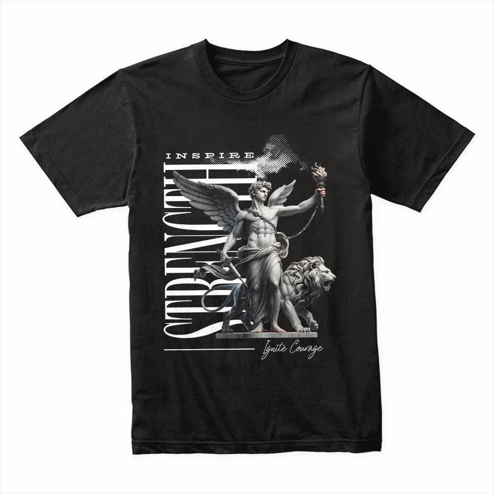 Winged Valor: Strength & Courage Tee