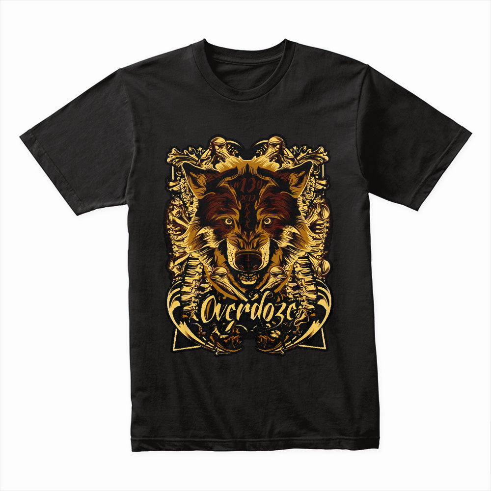 Savage Overdose: Golden Alpha Wolf Tee