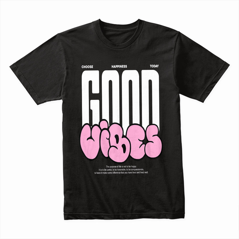 Radiant Spirit: Good Vibes Happiness Tee