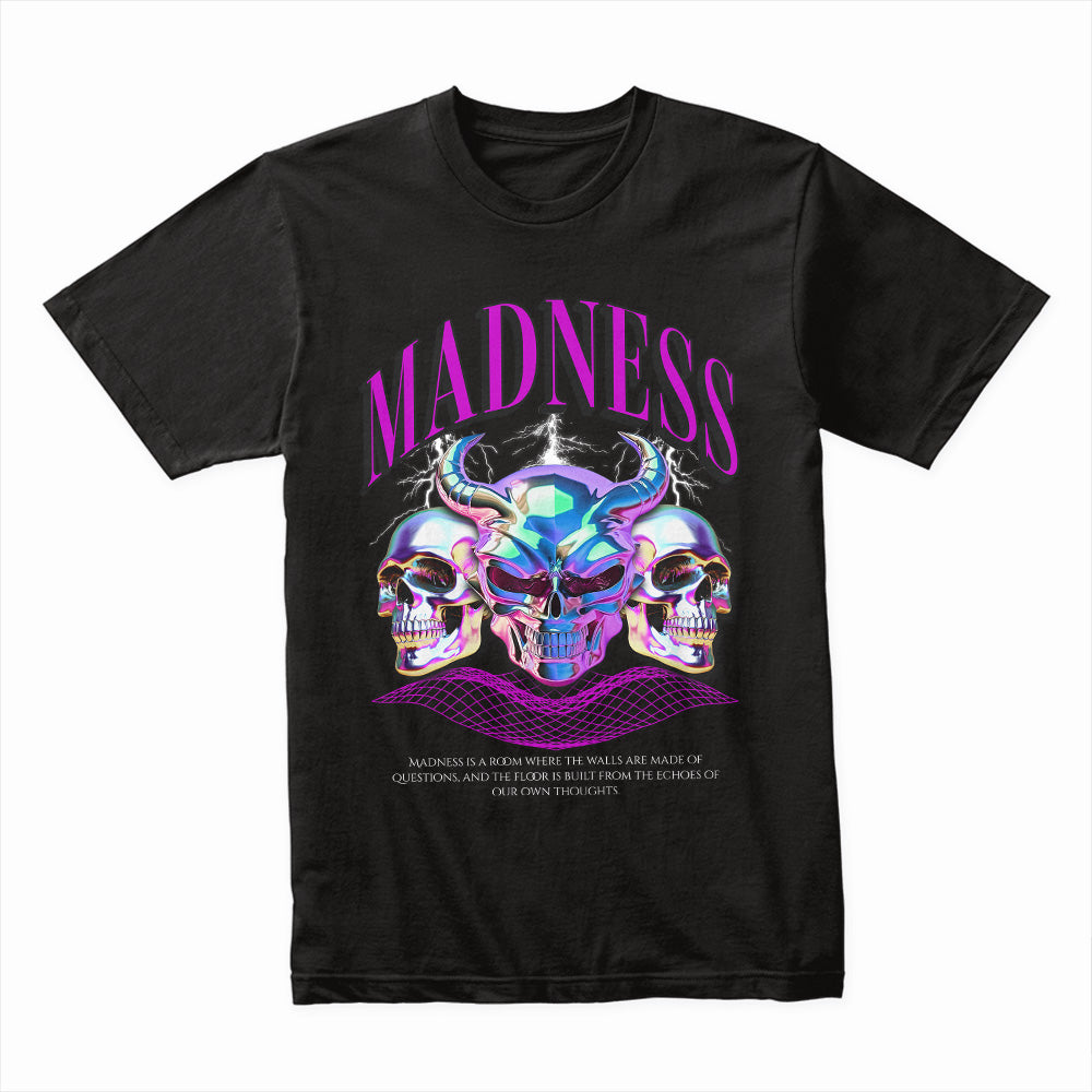 Neon Insanity – Madness Skull Realm Tee