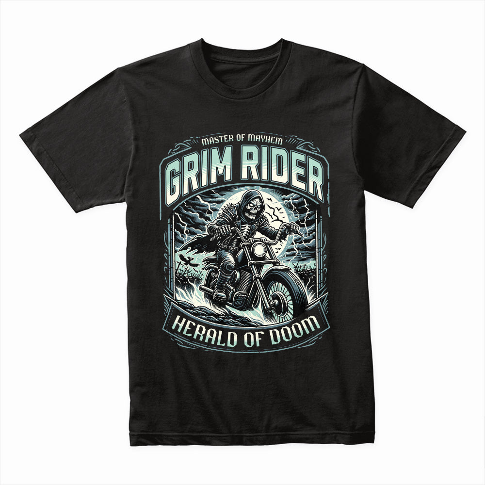 Grim Rider – Herald of Doom Biker T-Shirt