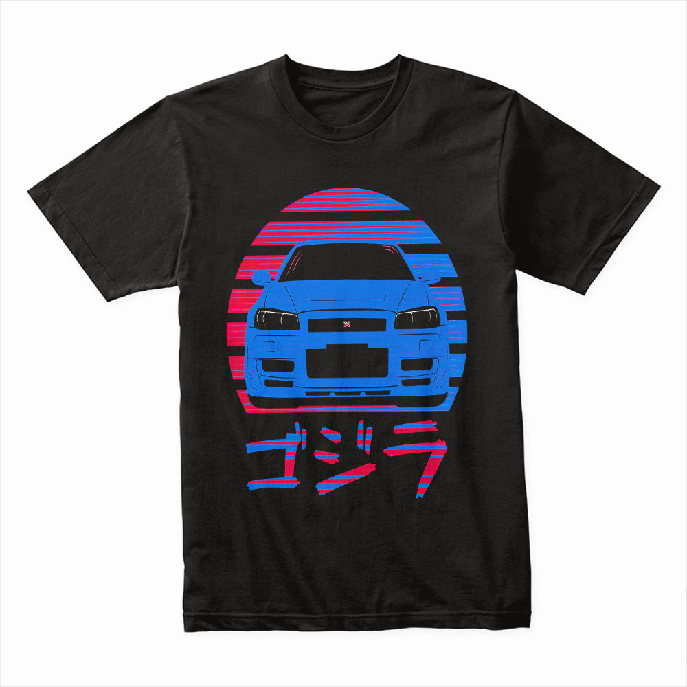 R34 Neo Godzilla: Vaporwave Skyline Edition
