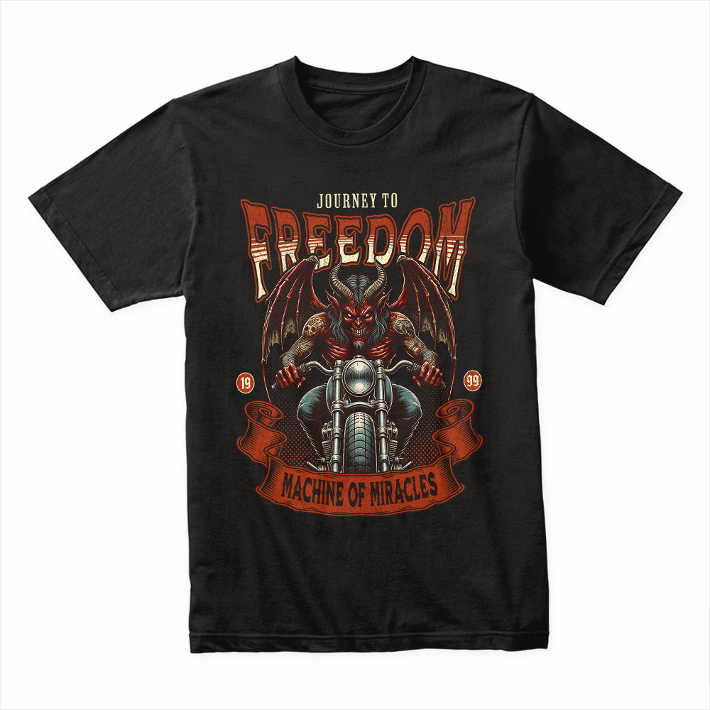 Journey to Freedom – Demon Rider Machine of Miracles T-Shirt
