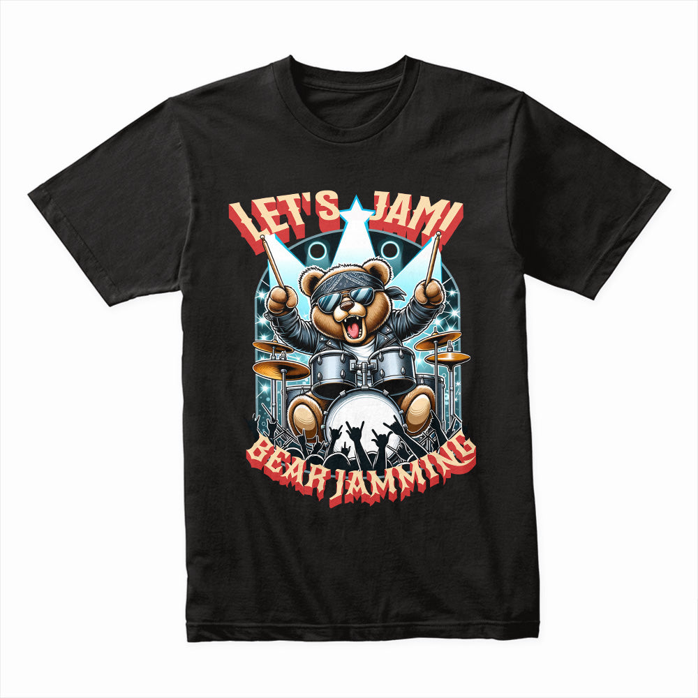 Let’s Jam Bear Drummer Tee