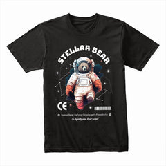 Stellar Bear" Astronaut Space Explorer Graphic Tee