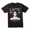 Masked Elegance: Gothic Lady Statement Tee