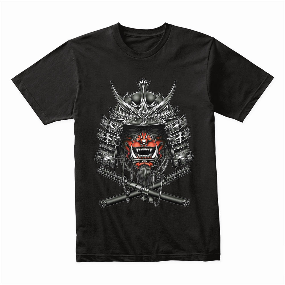 Wrathful Ronin: Crimson Oni Samurai Tee