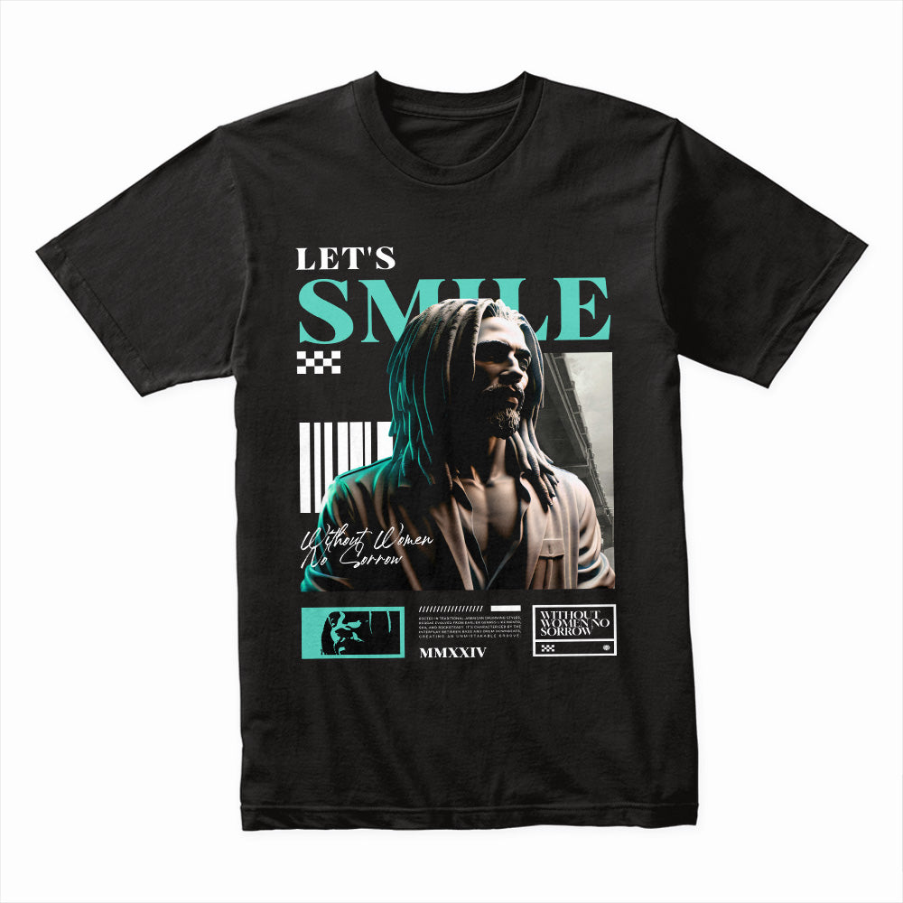 Urban Serenity: Let’s Smile Streetwear Tee