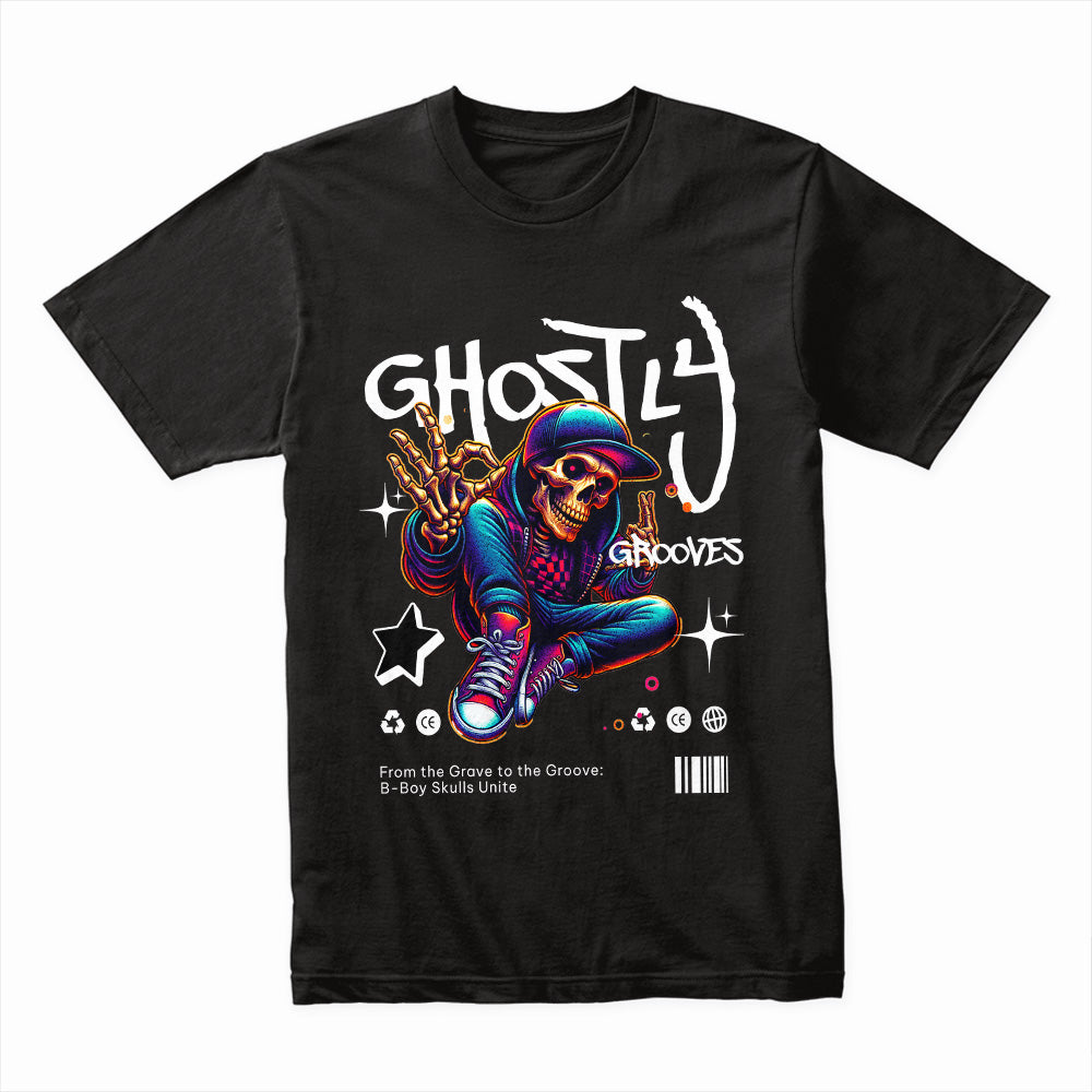 Graveyard Breakdance: Ghostly Grooves B-Boy Tee