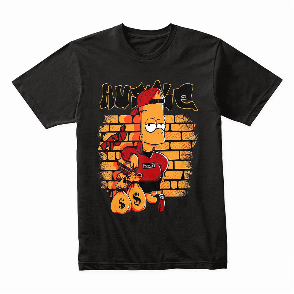 Streetwise Mischief: Hustle Bart Tee