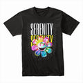 Serenity Bloom: Neon Smiley Flower Tee