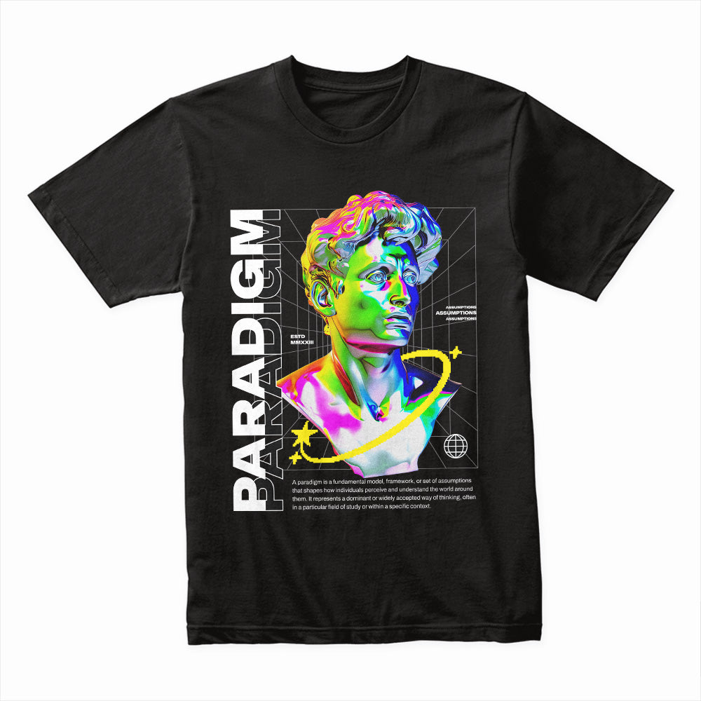 Paradigm Shift: Neo-Classical Cyber Art Tee