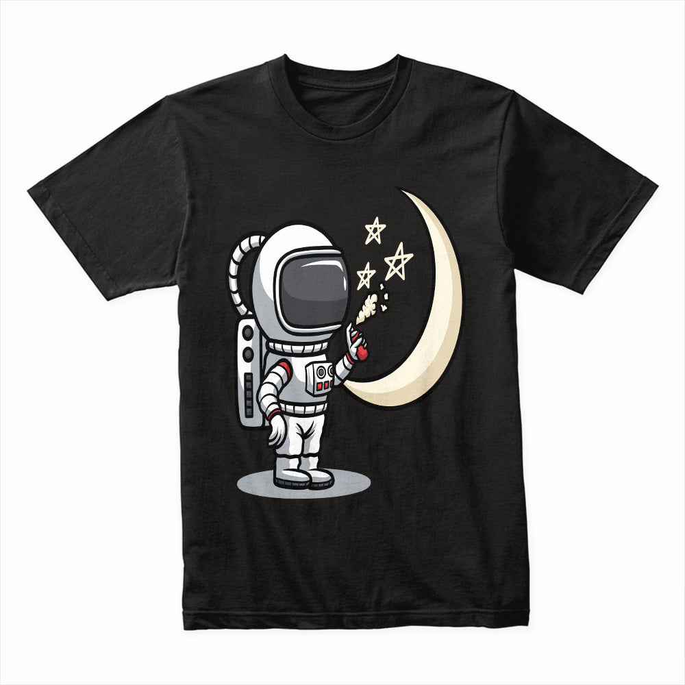 Cosmic Dreamer: Star Painter Astronaut Tee