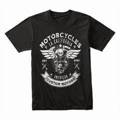 American Custom Motors T-Shirt – Vintage Biker Style!