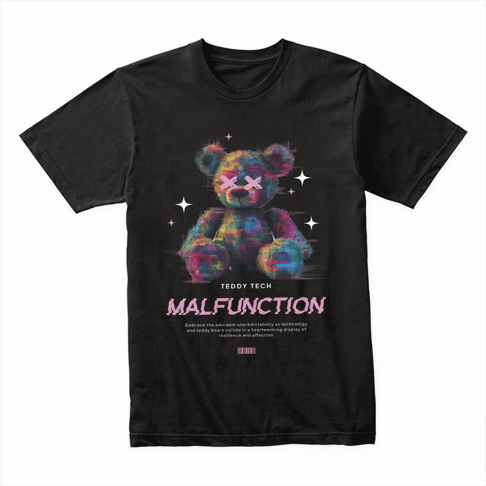 Glitch Bear – Teddy Tech Malfunction Tee