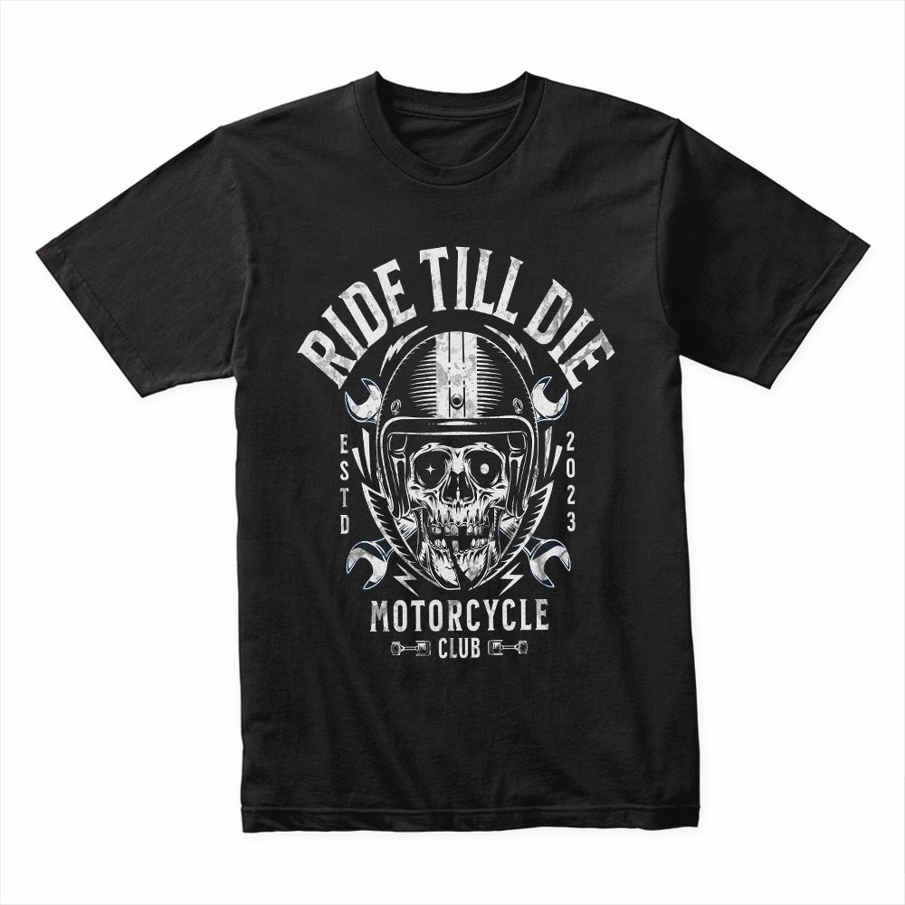 Eternal Throttle: Ride Till Die Motorcycle Tee