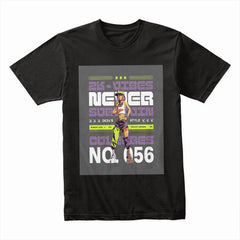 Cyber Neon Vibes: Never Subdue Streetwear Tee