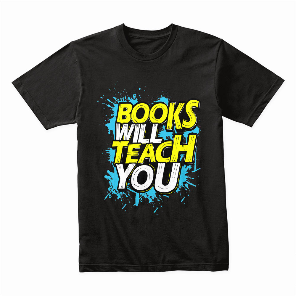 Knowledge Blast: Books Will Teach You - Edgy Reader Graphic Tee