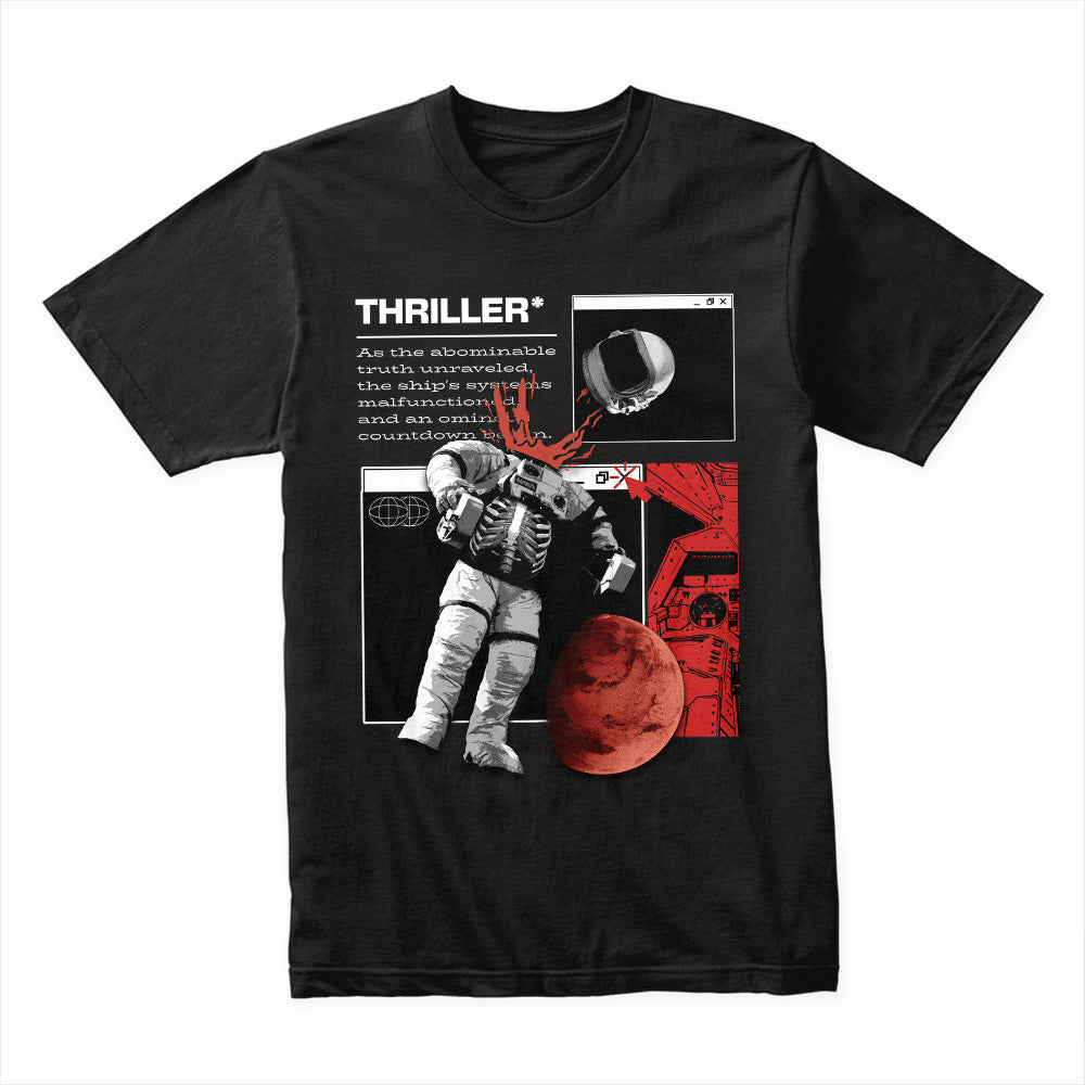 Cosmic Thriller: Astronaut Horror Tee