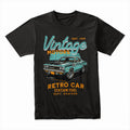 Vintage Motors Retro Car: Classic Teal Muscle Tee