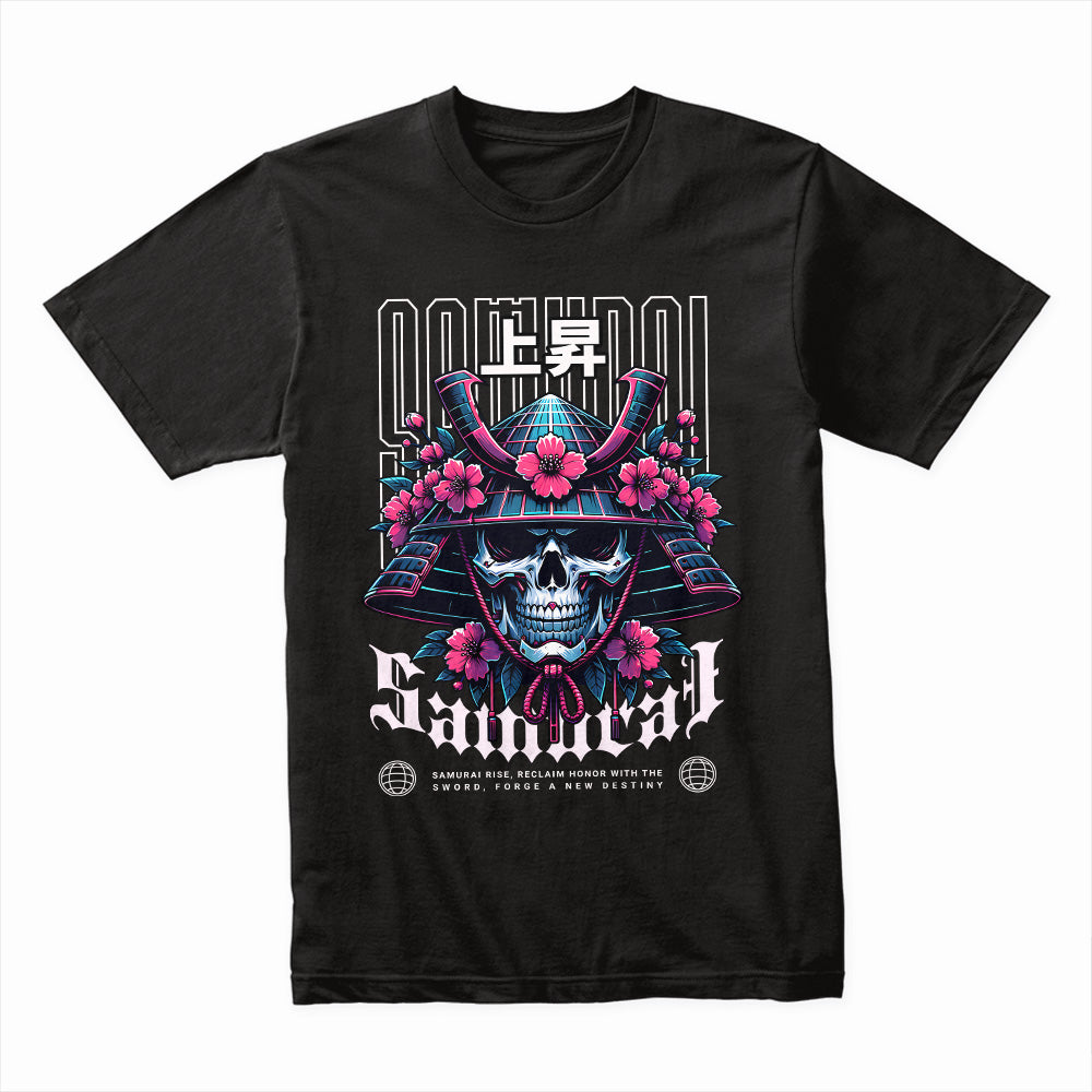 Neo Samurai: Blossoming Honor Skull Tee