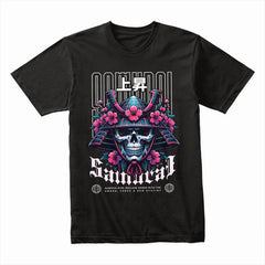 Neo Samurai: Blossoming Honor Skull Tee